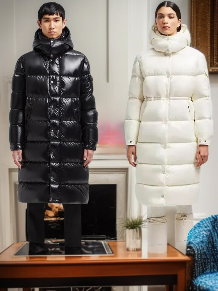 후드 착탈식 유니섹스 롱 다운