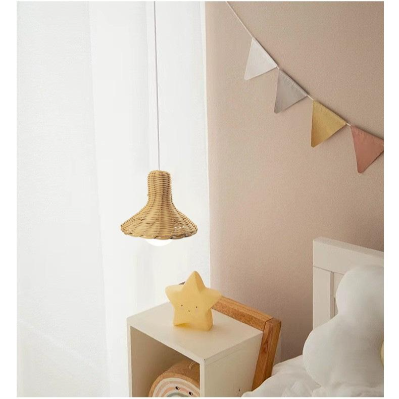 現代簡約藤條吊燈