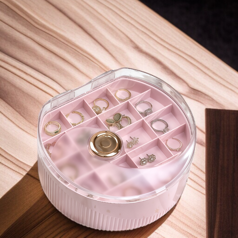 シンプルなジュエリー収納ボックス 軽量 高級 高級 イヤリング イヤリング ネックレス 便利な二層ジュエリーボックス
