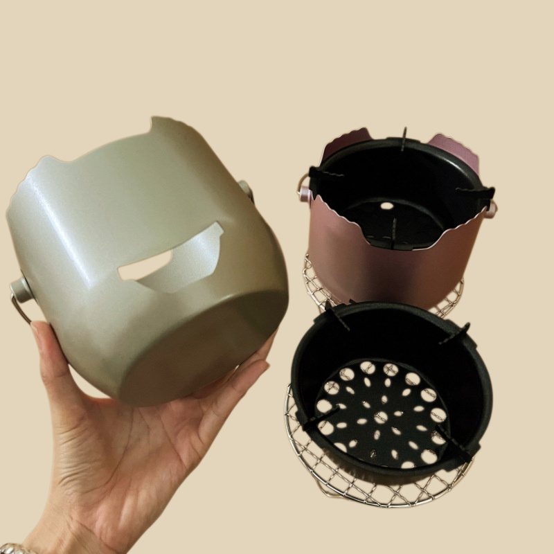 Mini parrilla de carbón portátil para exteriores