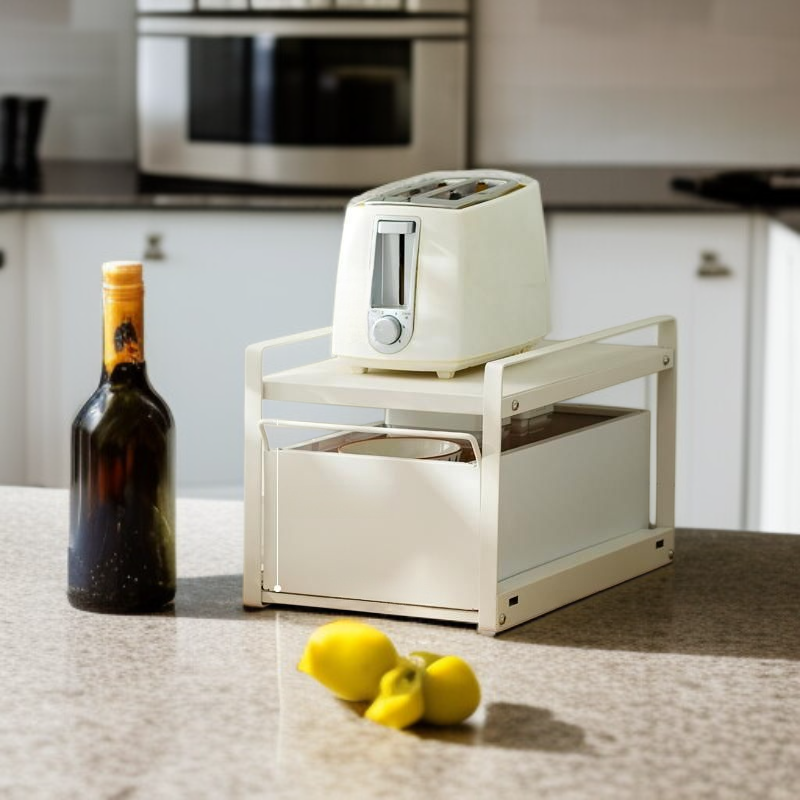 화이트 그릇정리함 접시 보관 랙