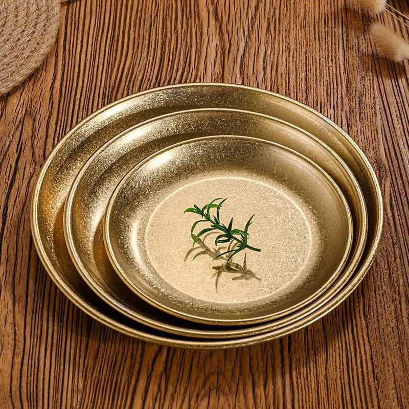 Runde Edelstahlschale