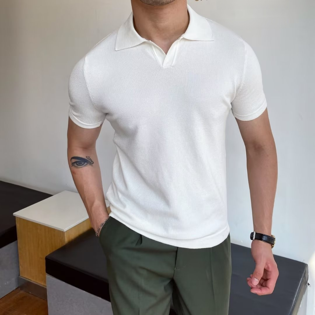 청춘 트렌디 남성 셔츠 여름 반팔 표준 남성 셔츠