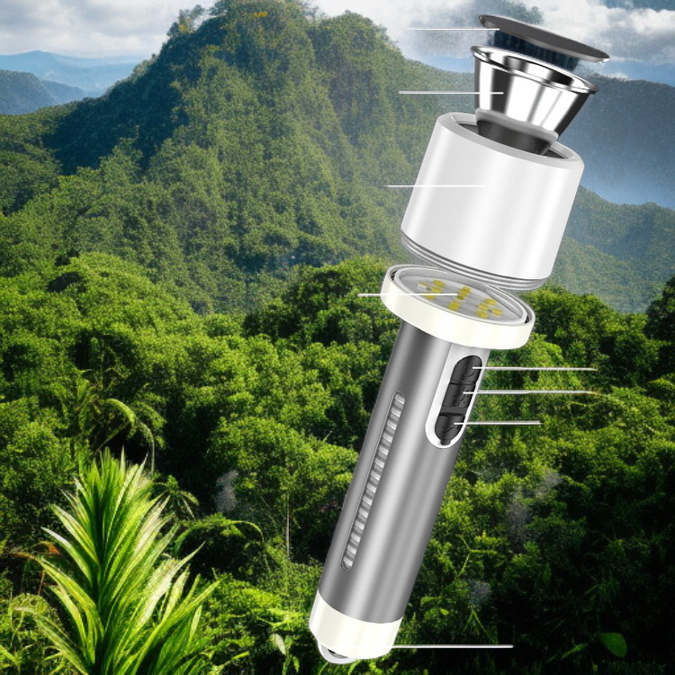 携帯型LEDキャンプランプ 充電式緊急ライト 屋外用レッド