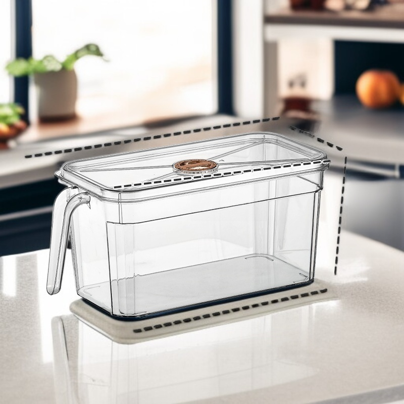 กล่องถนอมอาหารพลาสติกใสเกรดอาหารสำหรับแช่แข็ง