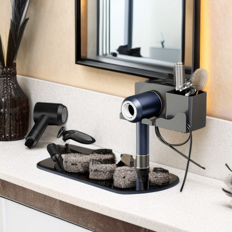 드라이기 거치대 무타공 욕실 수납 벽걸이 선반