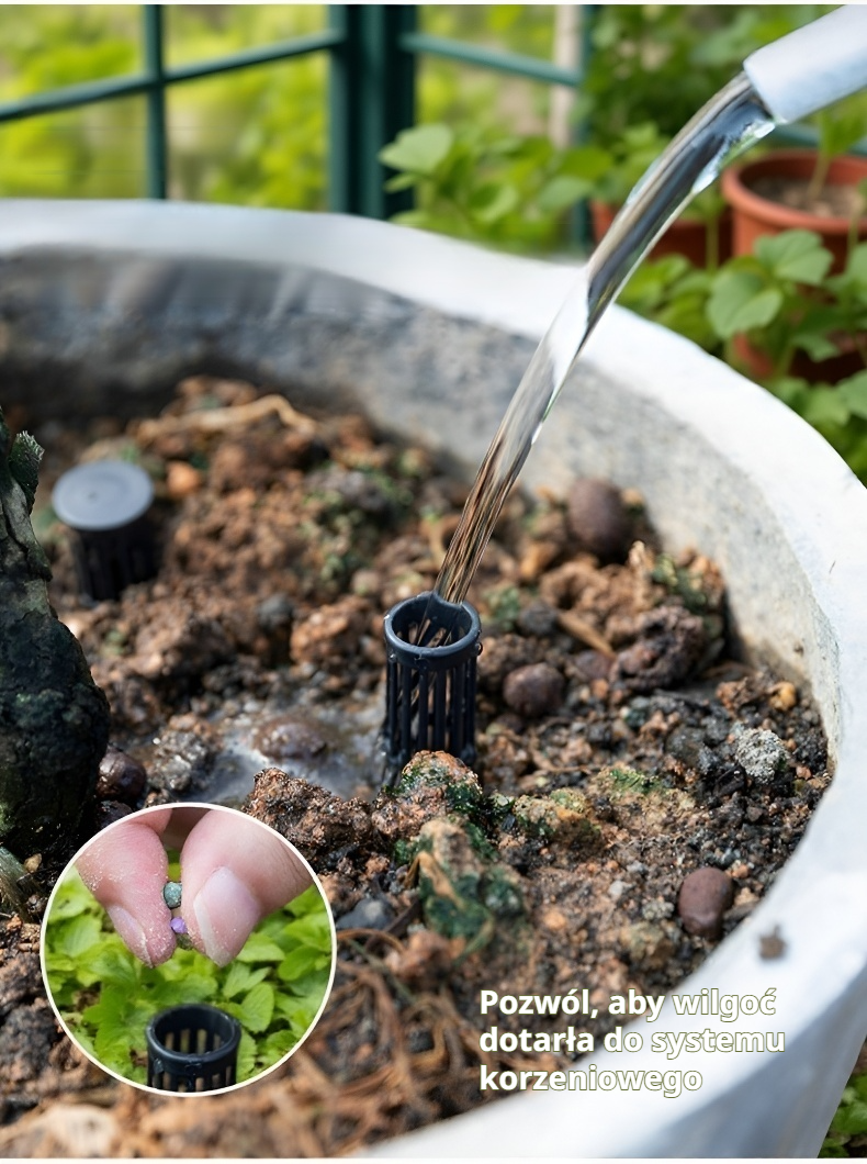 Przewód wentylacyjny poprawiający cyrkulację powietrza w doniczce
