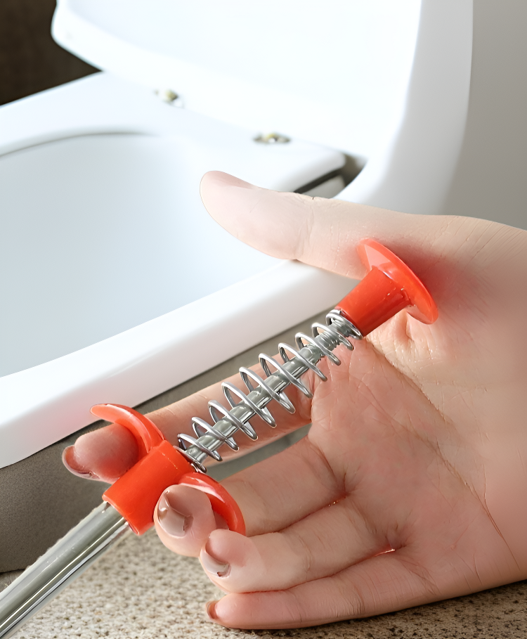 Vorher-Nachher-Bild eines gereinigten Abflusses