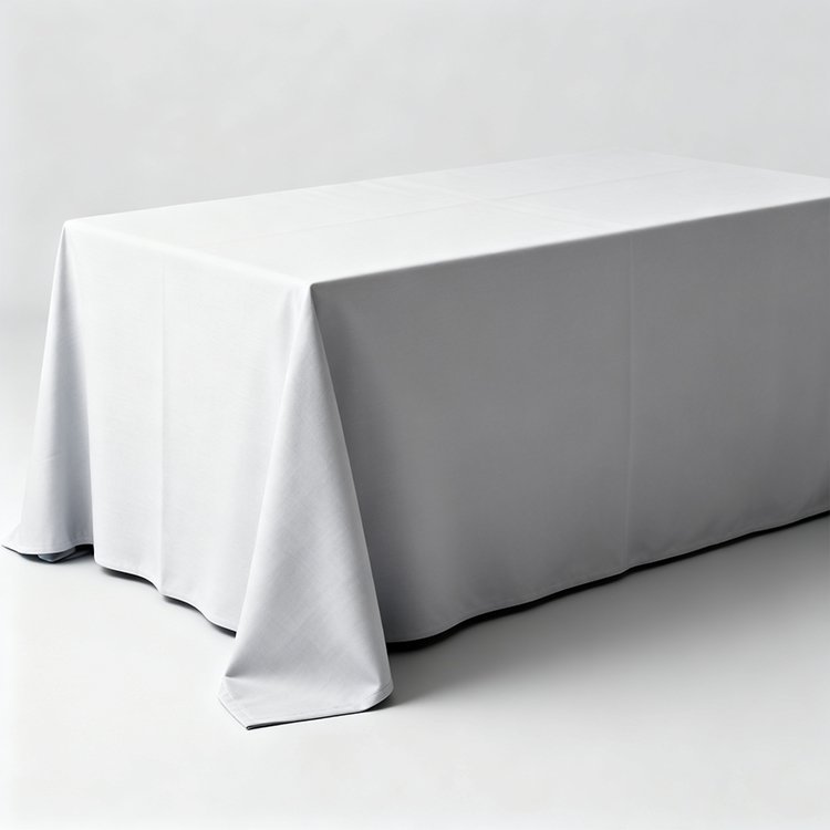 シンプル無地のダイニングテーブルマット全体画像