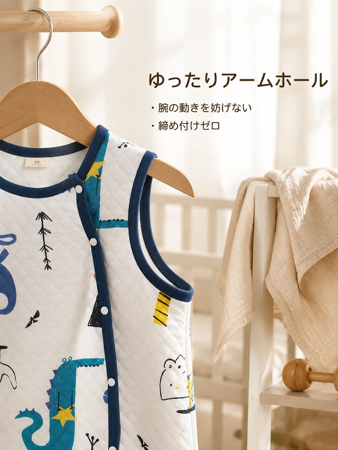 純綿の子供用スリーピングバッグ、春秋用ベビーホームウェア、幼稚園用キック防止ブランケット、ベビーベストスリーピングバッグ、夏用