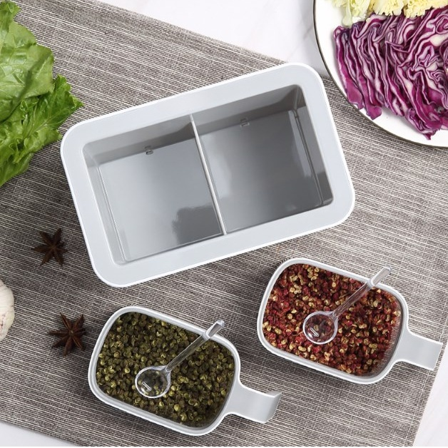 家用調味罐組合套裝 廚房收納必備 防水調料盒家用鹽罐味精瓶收納套裝