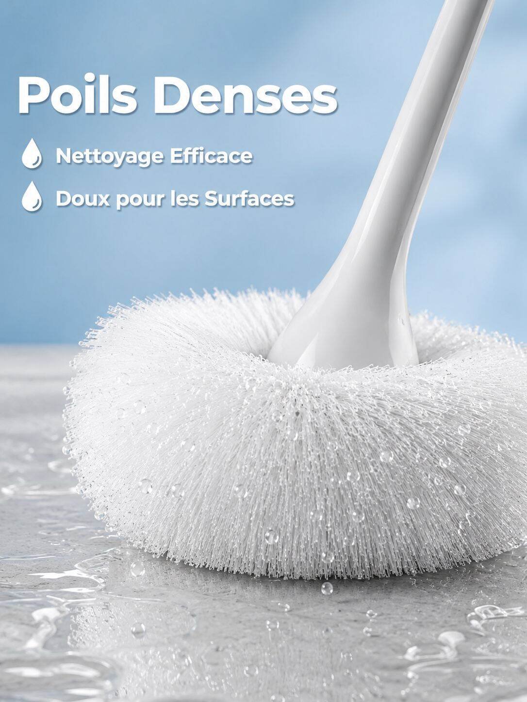 Brosse de nettoyage en forme de nuage pour salle de bain