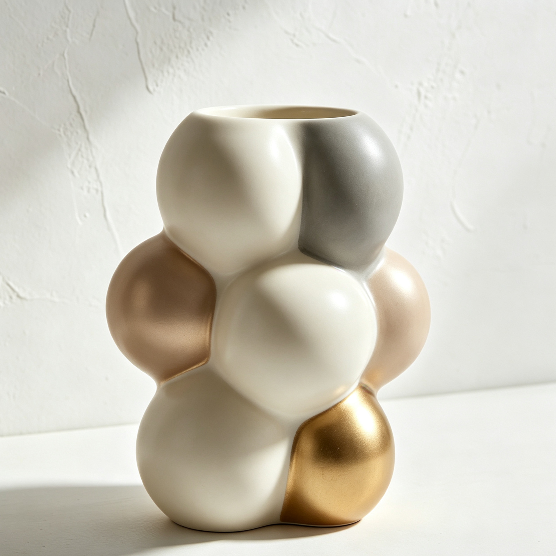 Bubble Ball Ceramic Decorative Vases (3 pieces)