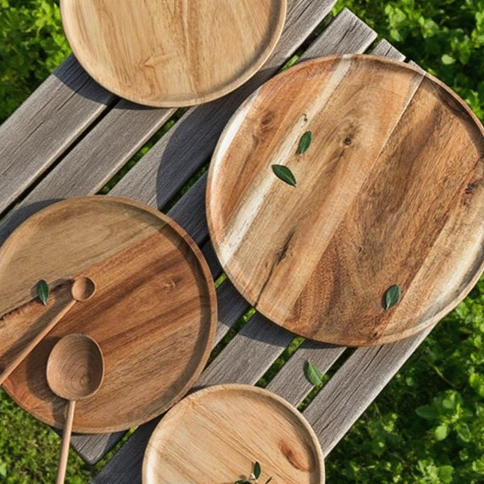 현대식 심플한 이중 말린 과일 쟁반