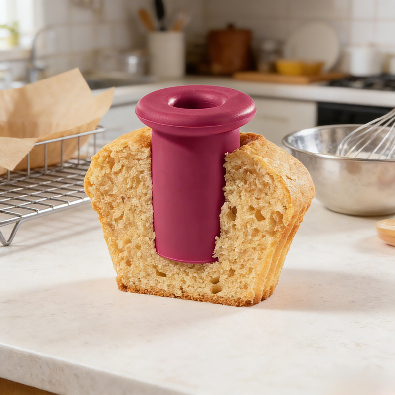Többfunkciós konyhai sütőeszközök, kör alakú szilikon lyukasztóval