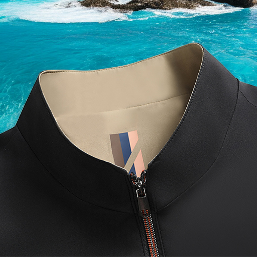 남성용 스탠드 칼라 재킷