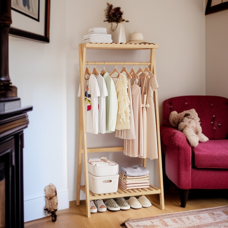 رف ملابس أرضي مناسب لغرفة النوم