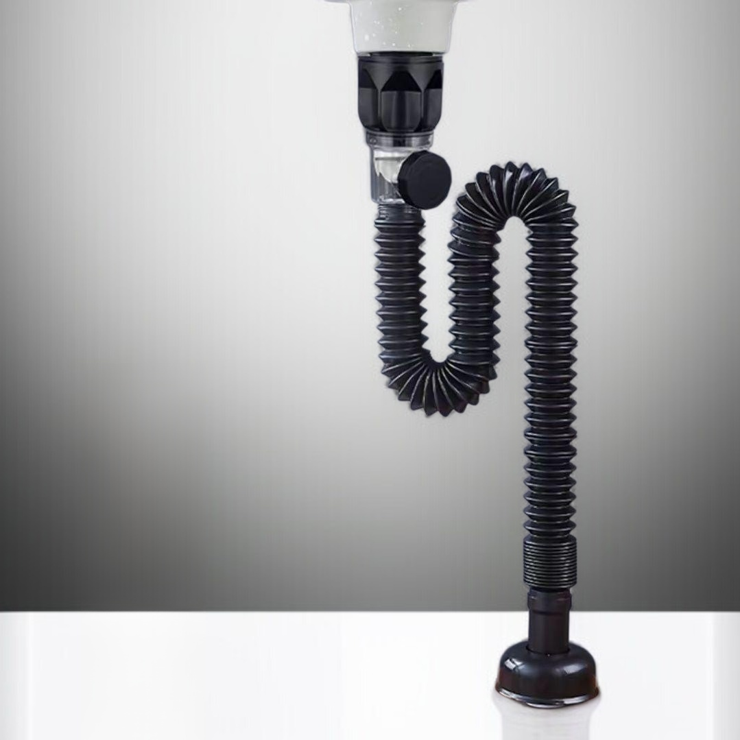 세면대 하수관 귀취방지 세면대 싱크대 수세미 누수마개 대야 배수관 액세서리 하수구