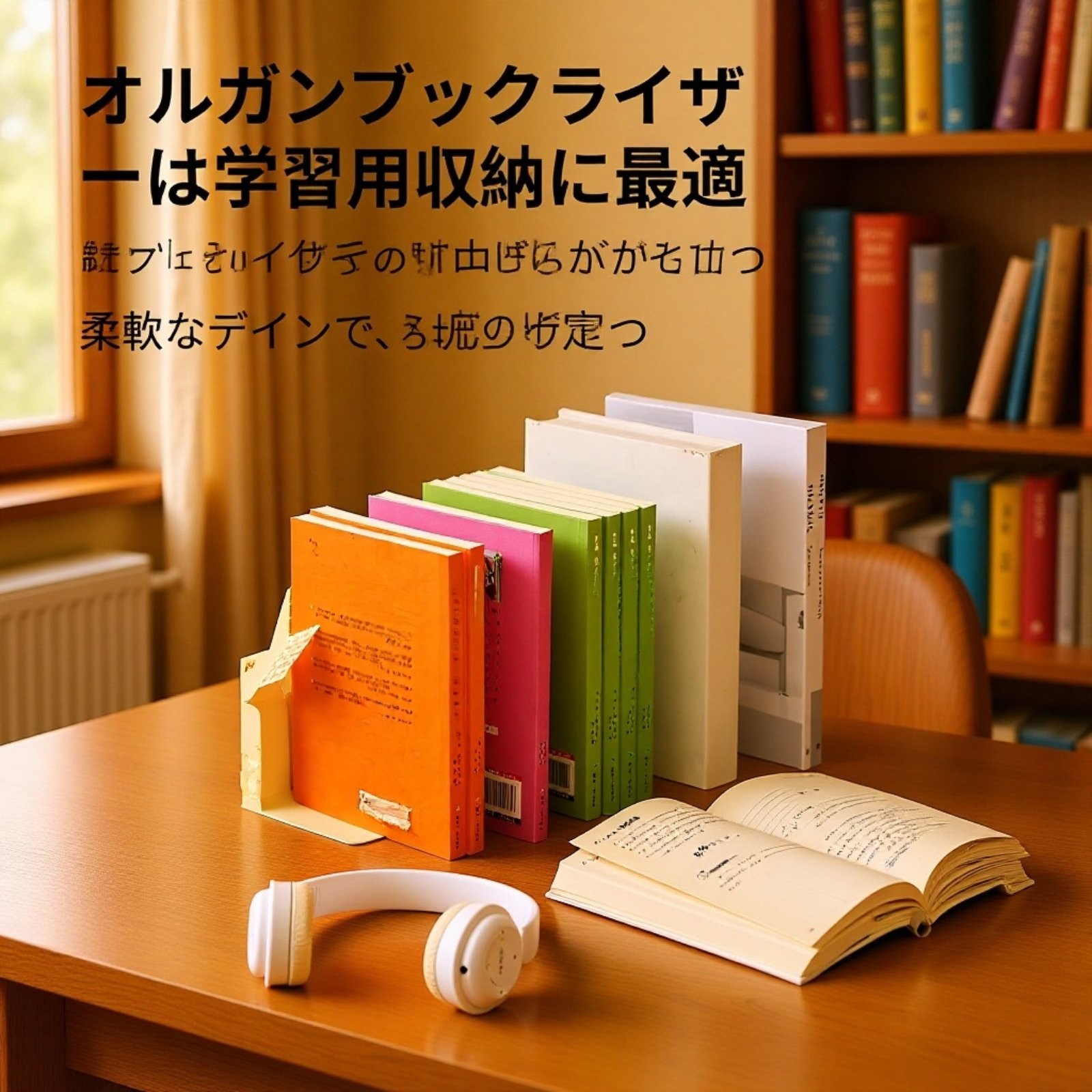 デスク用本立て収納ラック