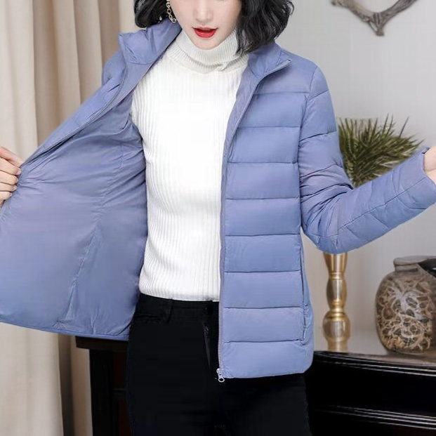 여성 슬림 패딩 얇은 숏 겨울 코트 빅 사이즈 다운 패딩 겨울 패딩 빅 사이즈 코트
