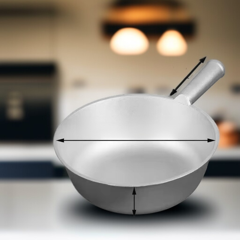 Traditional Aluminum Melon Ladle Water Scoop