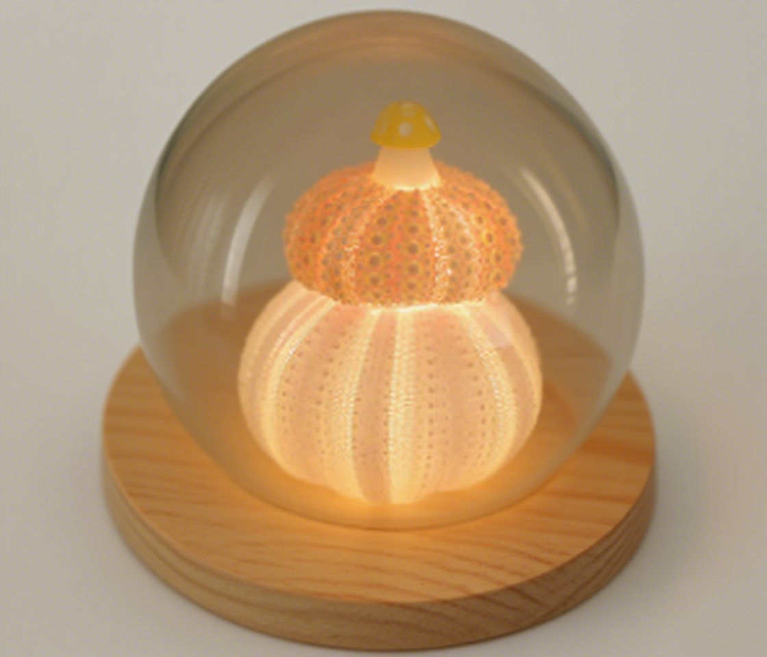 DIY Muschel-Seeigel Nachtlicht mit maritimer Atmosphäre