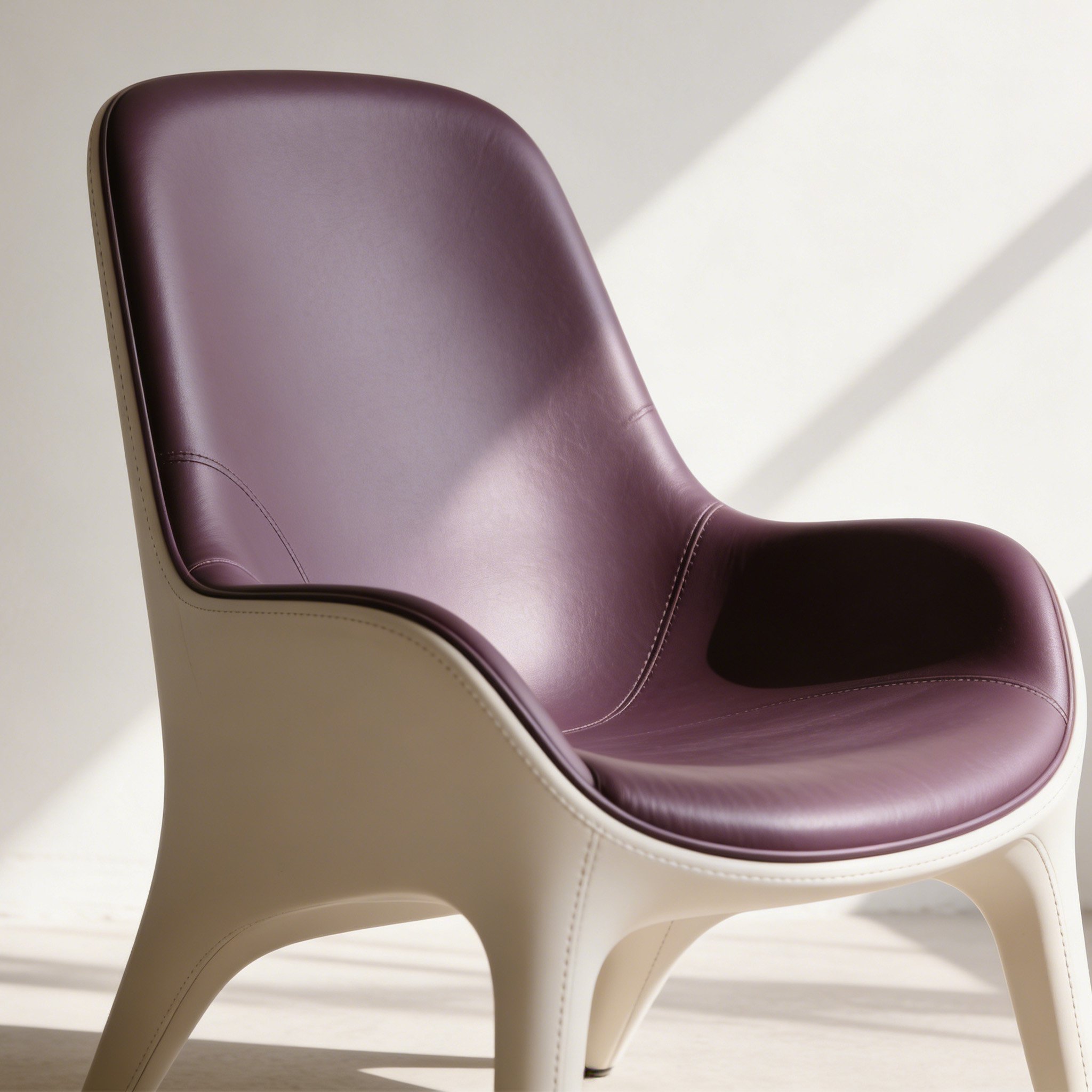 レザーミニマルチェア