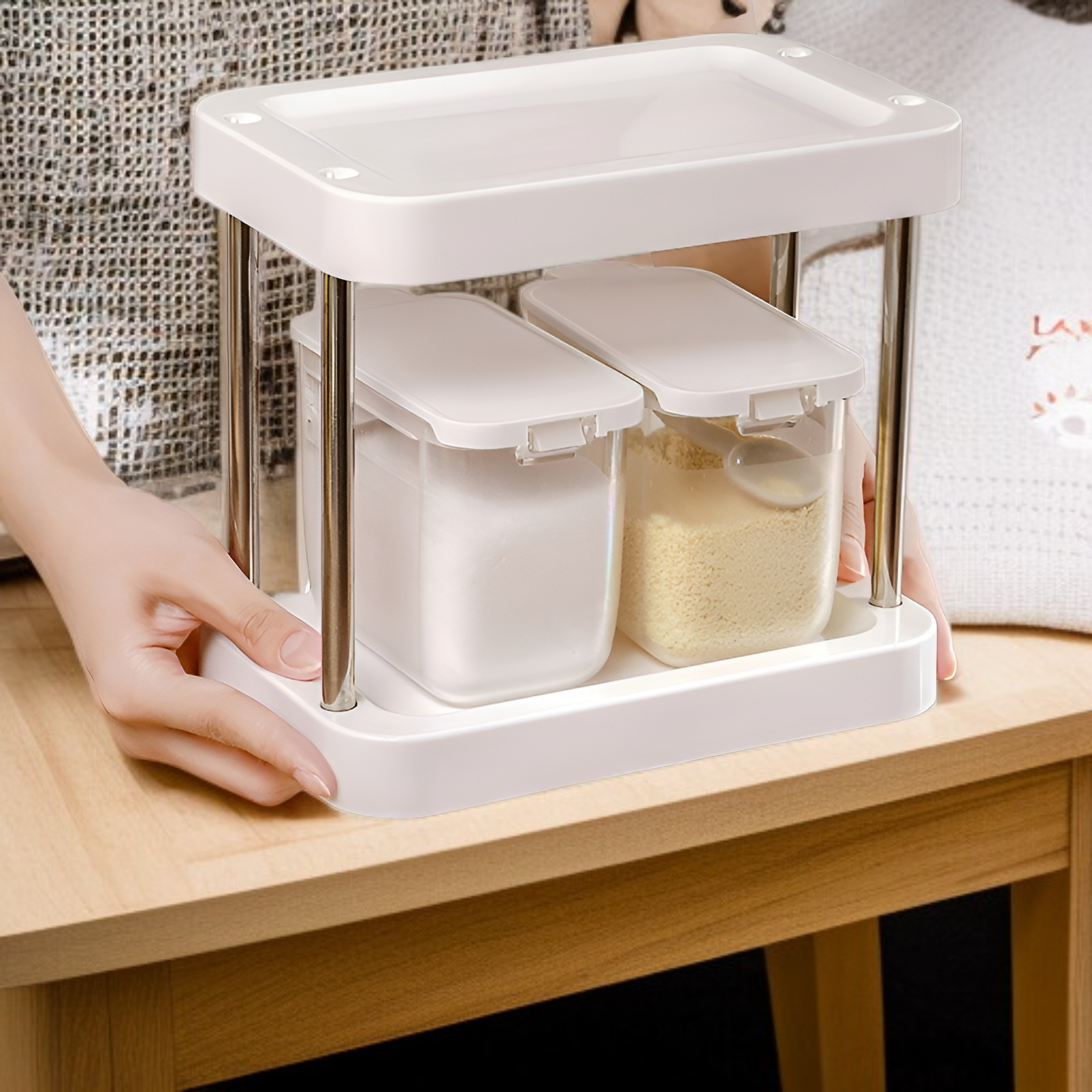 주방 조미료 수납함