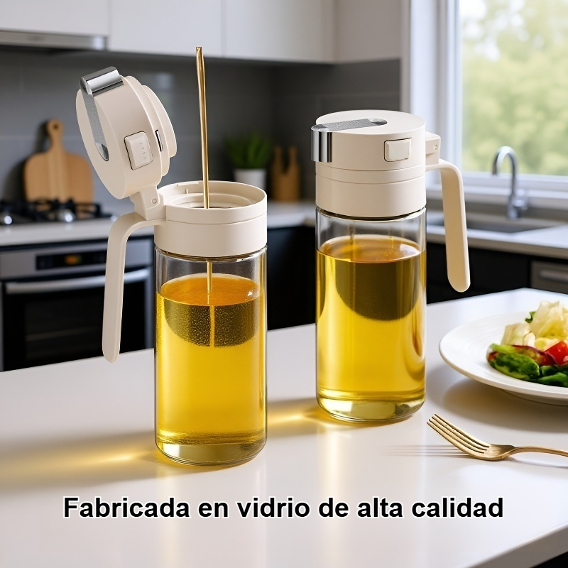 Botella de aceite de vidrio a prueba de fugas por gravedad