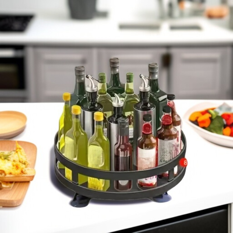 多機能キッチン調味料セット（ガラス製塩入れ＆調味料ボトル付き）