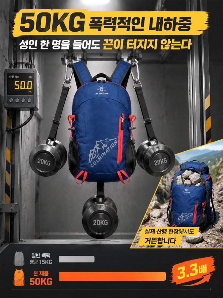 독일산 접이식 휴대용 방수 아웃도어 여행·등산 배낭