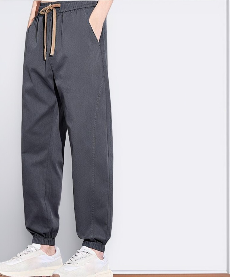 남성 캐주얼 바지 디테일 확대