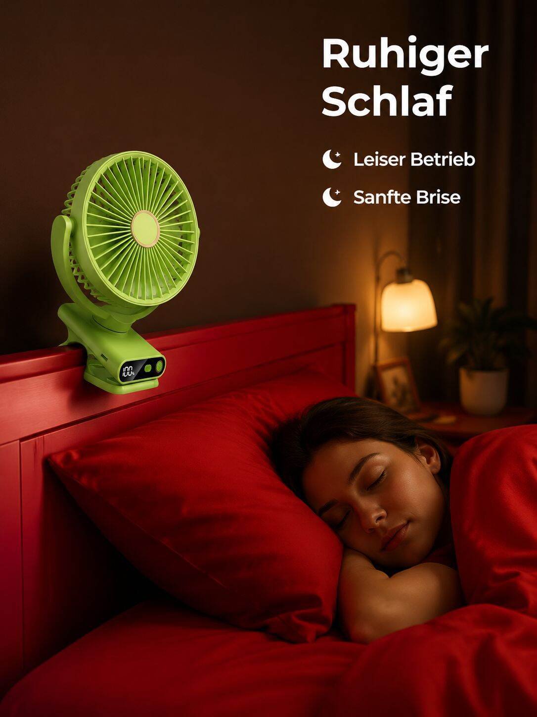 Clip Ventilator für Bett, Kinderwagen oder Arbeitsplatz