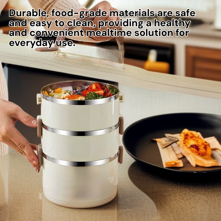 Multi-layer Insulated Leak-proof Bento Box for Commuters