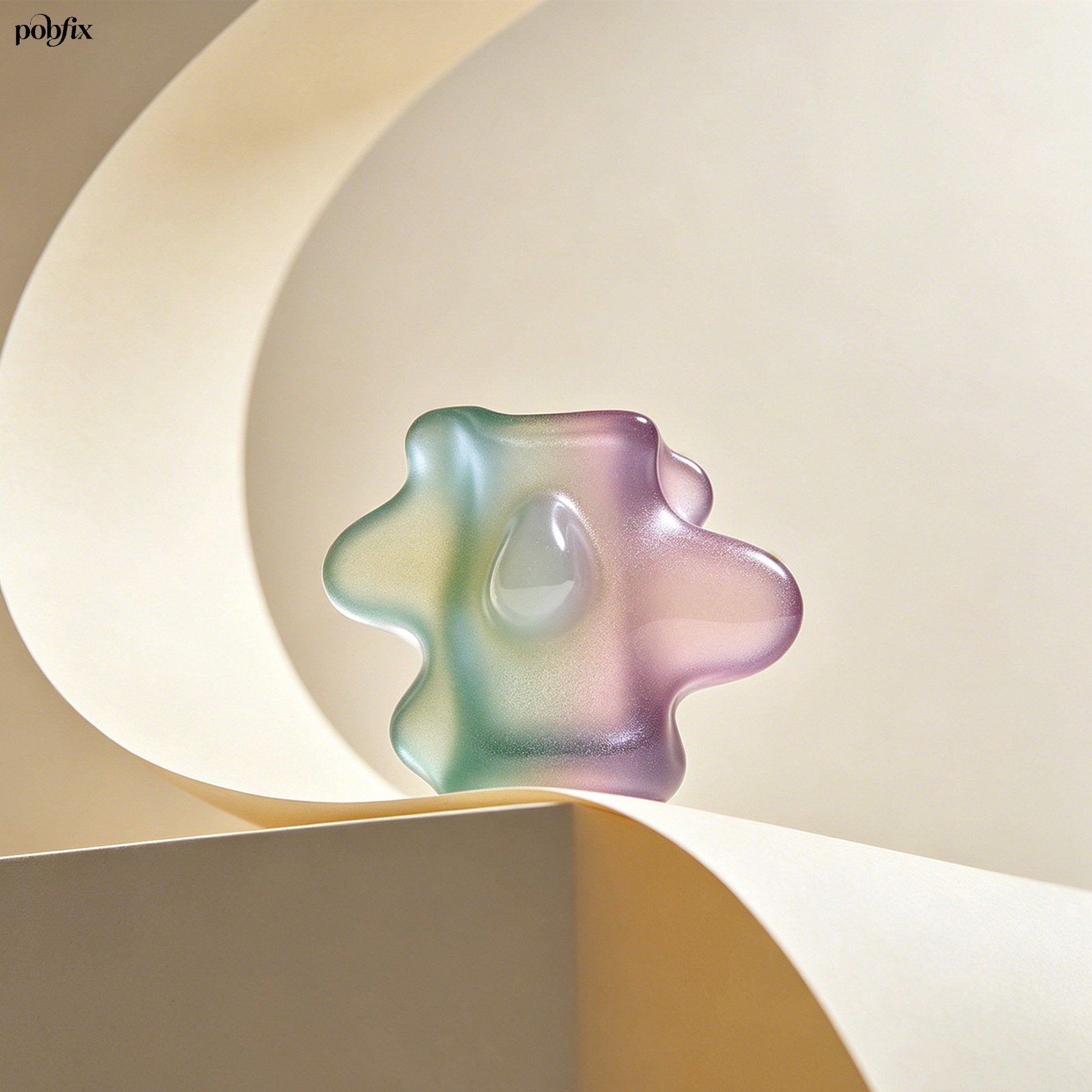 Künstlerischer Glas-Tischschmuck