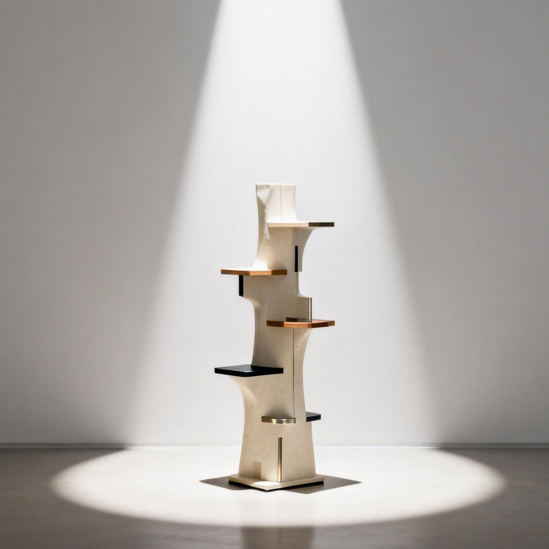 ディスプレイラックに本と雑貨を飾った例