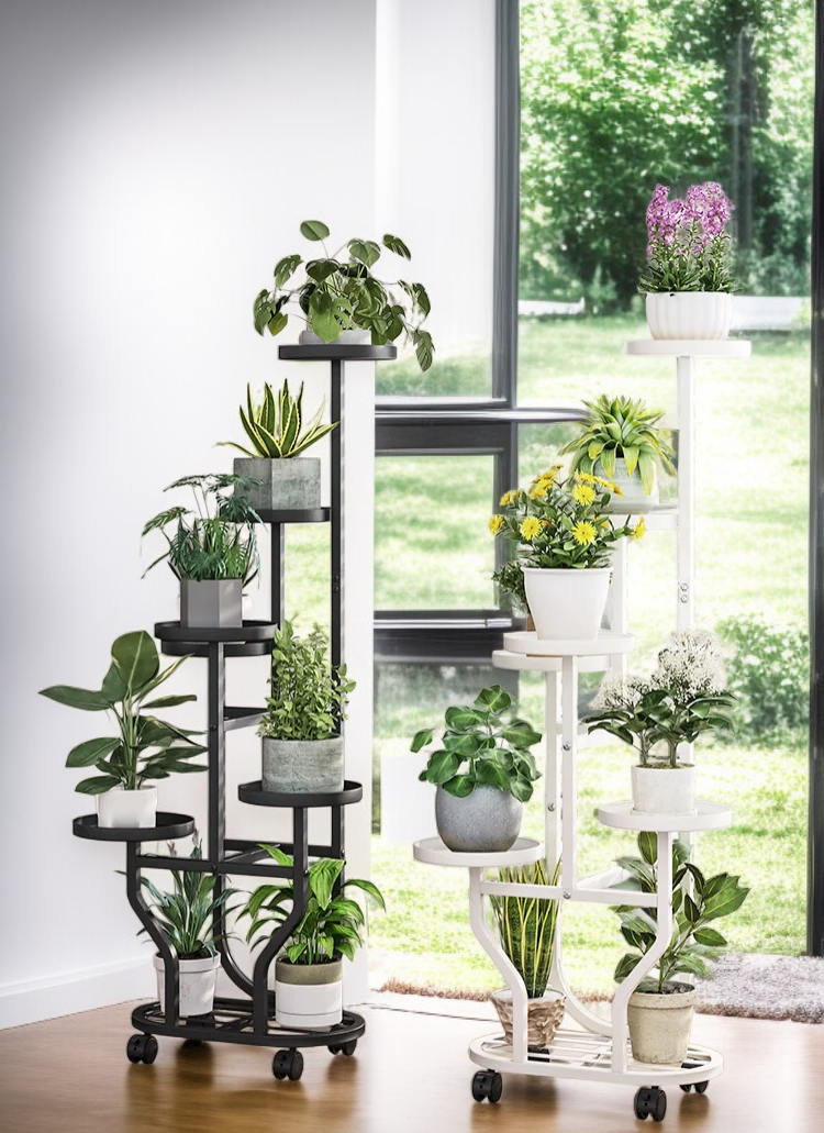 ที่วางกระถางต้นไม้ประหยัดพื้นที่