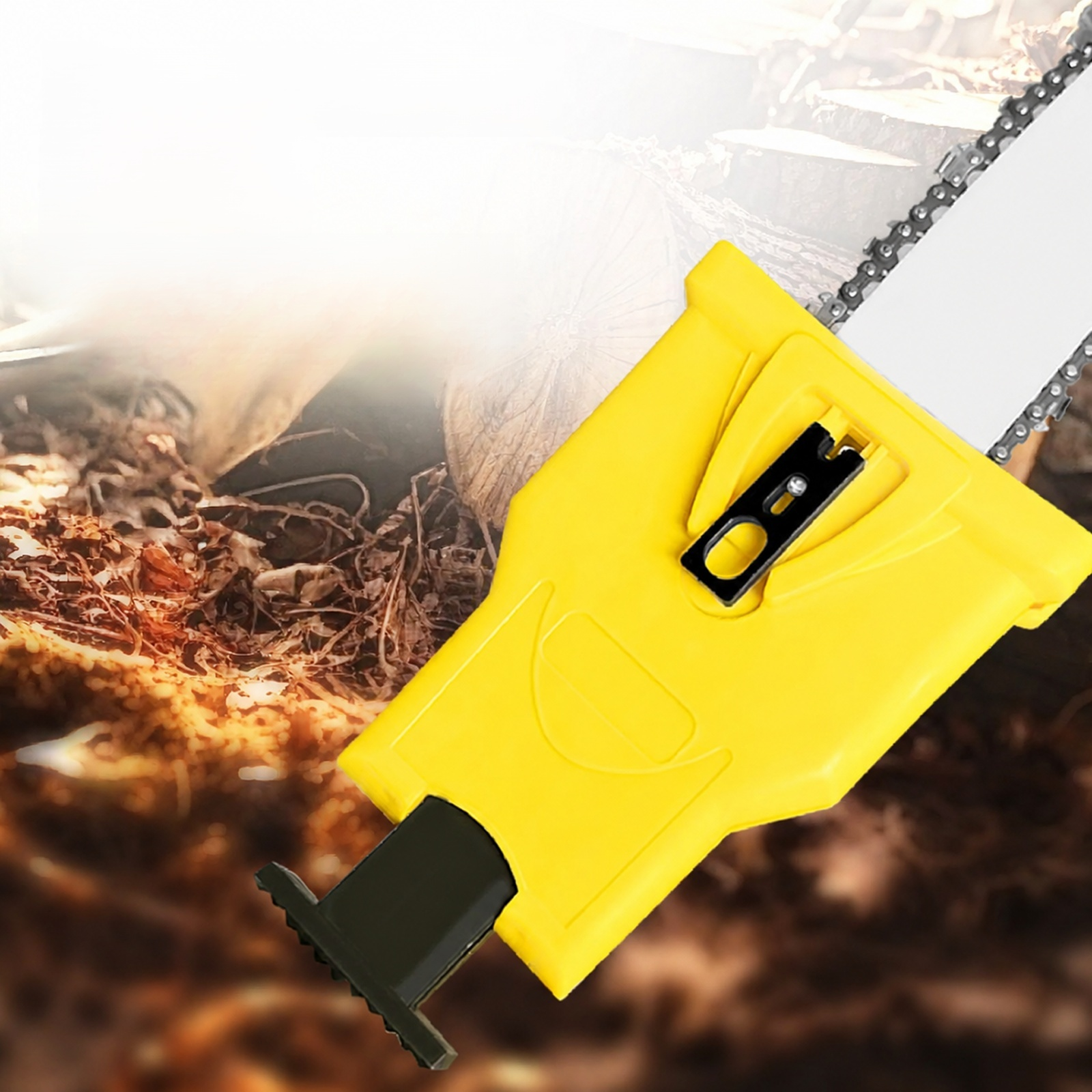 Chainsaw polishing head