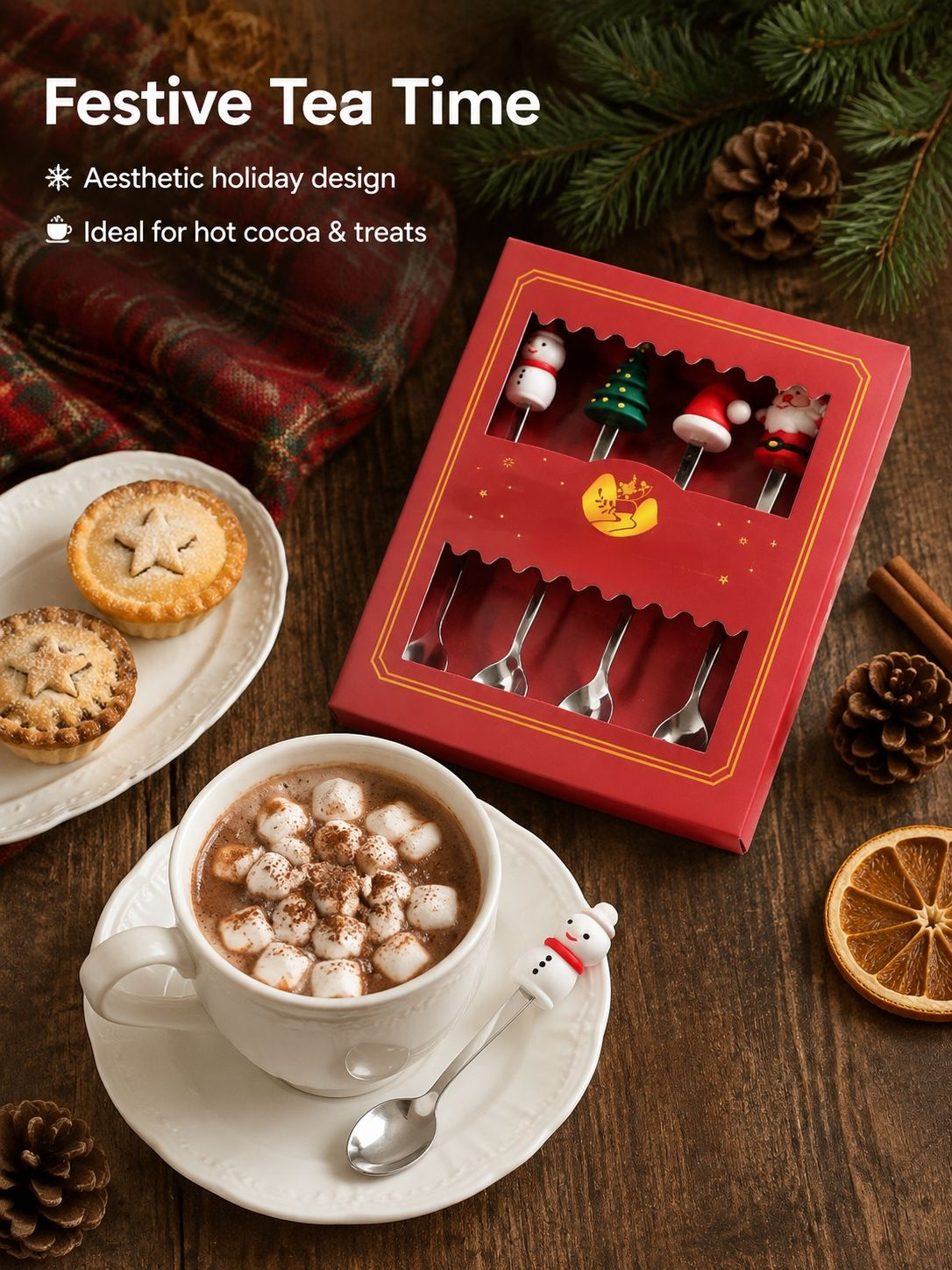 Cartoon Christmas Tableware Spoon Set