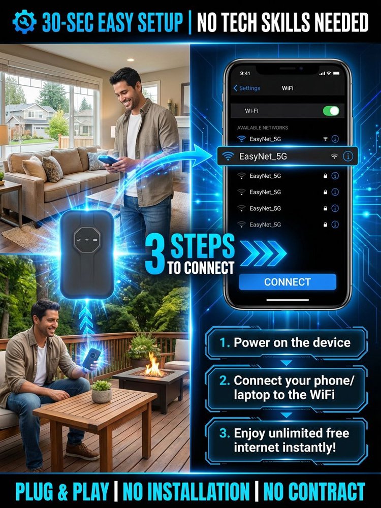 [Global Coverage, Free for Life] Boundless Portable Wi-Fi