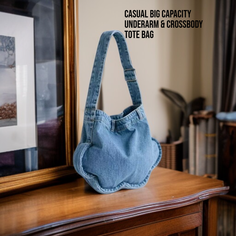 Casual Big Capacity Underarm & Crossbody Tote Bag