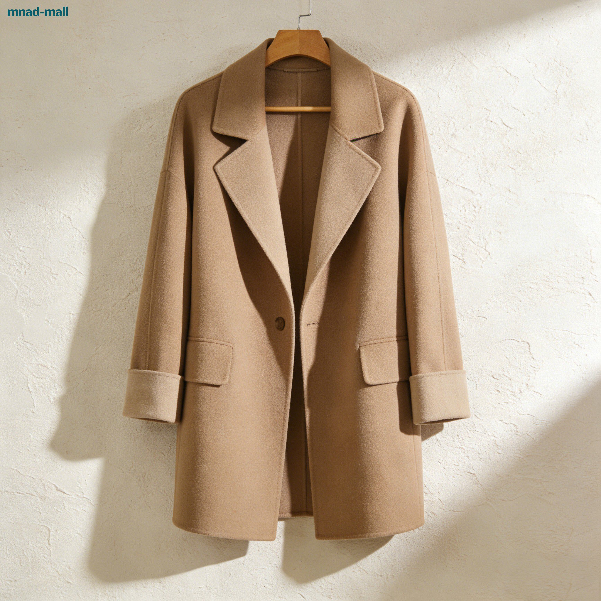 중간 길이 코트 뒷모습