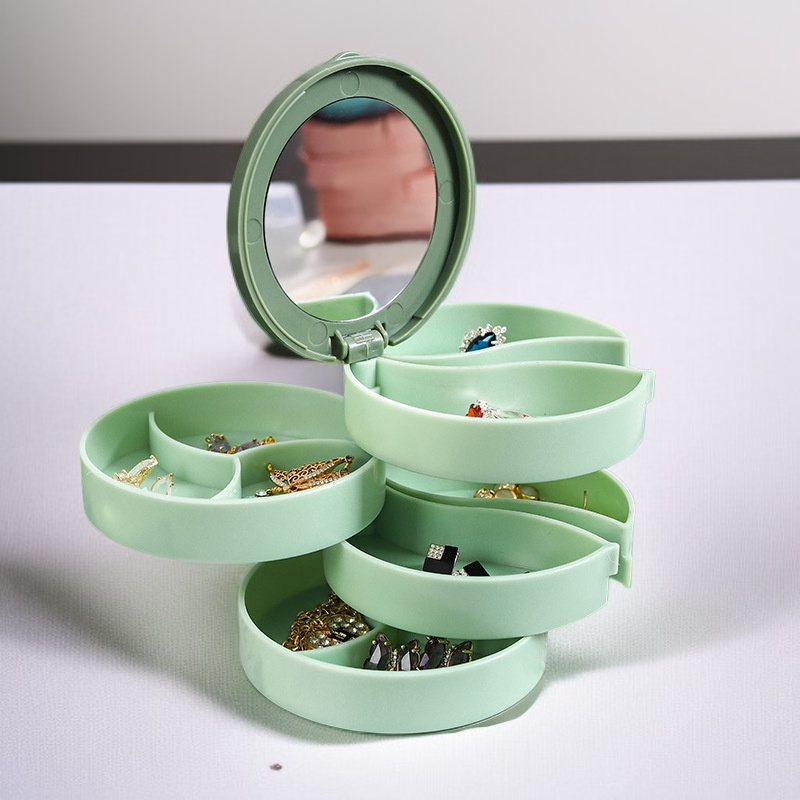 回転式多層ジュエリーボックス