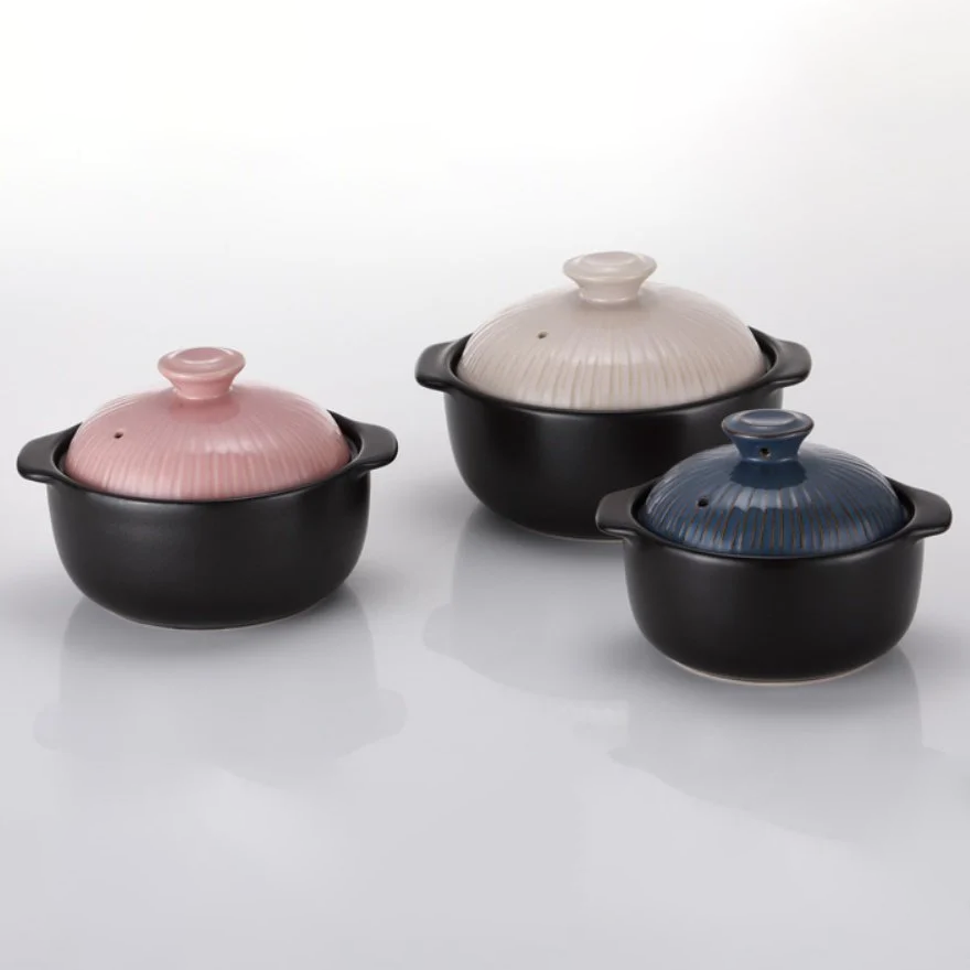 Double-eared ceramic pot