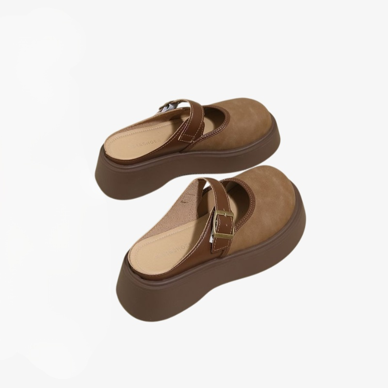 키 작은 복화 키높이 통굽 아웃도어 슬립온 버켄 뮬러 아웃도어 로퍼