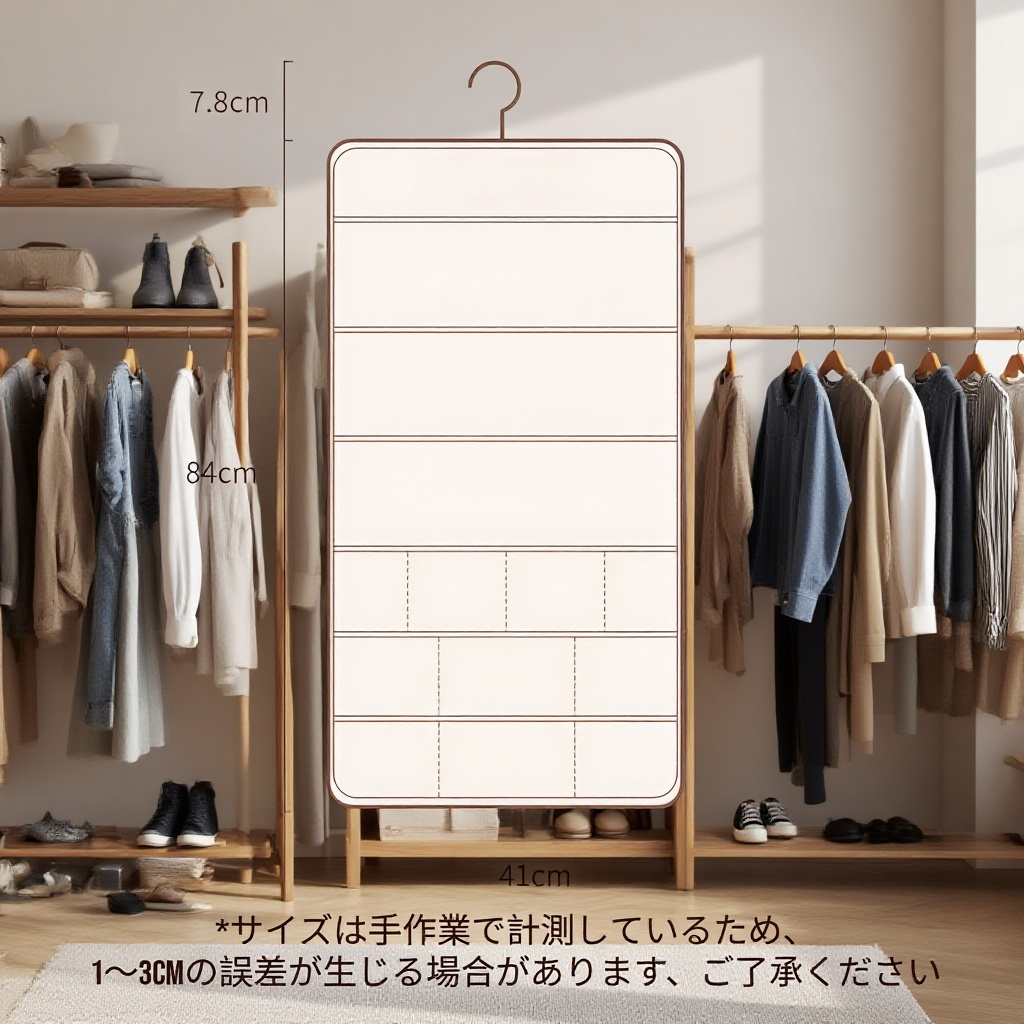 洗える厚手サテン両面下着収納バッグ