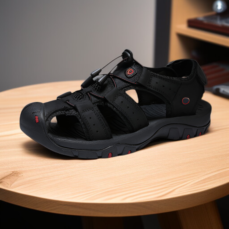 つま先付きサンダル