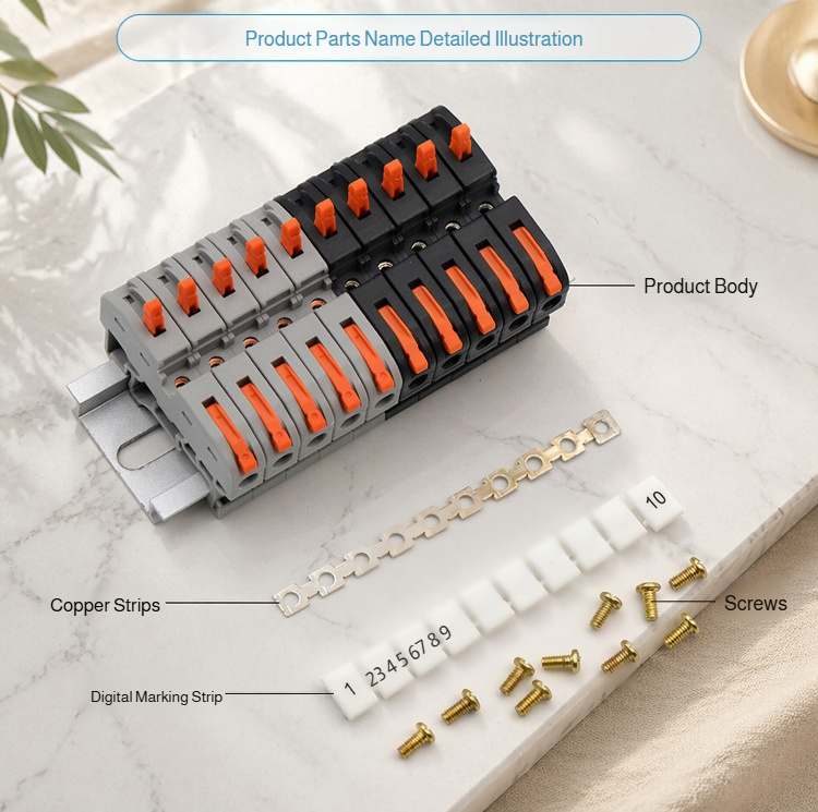 DIN Rail Terminal Block for industrial panels