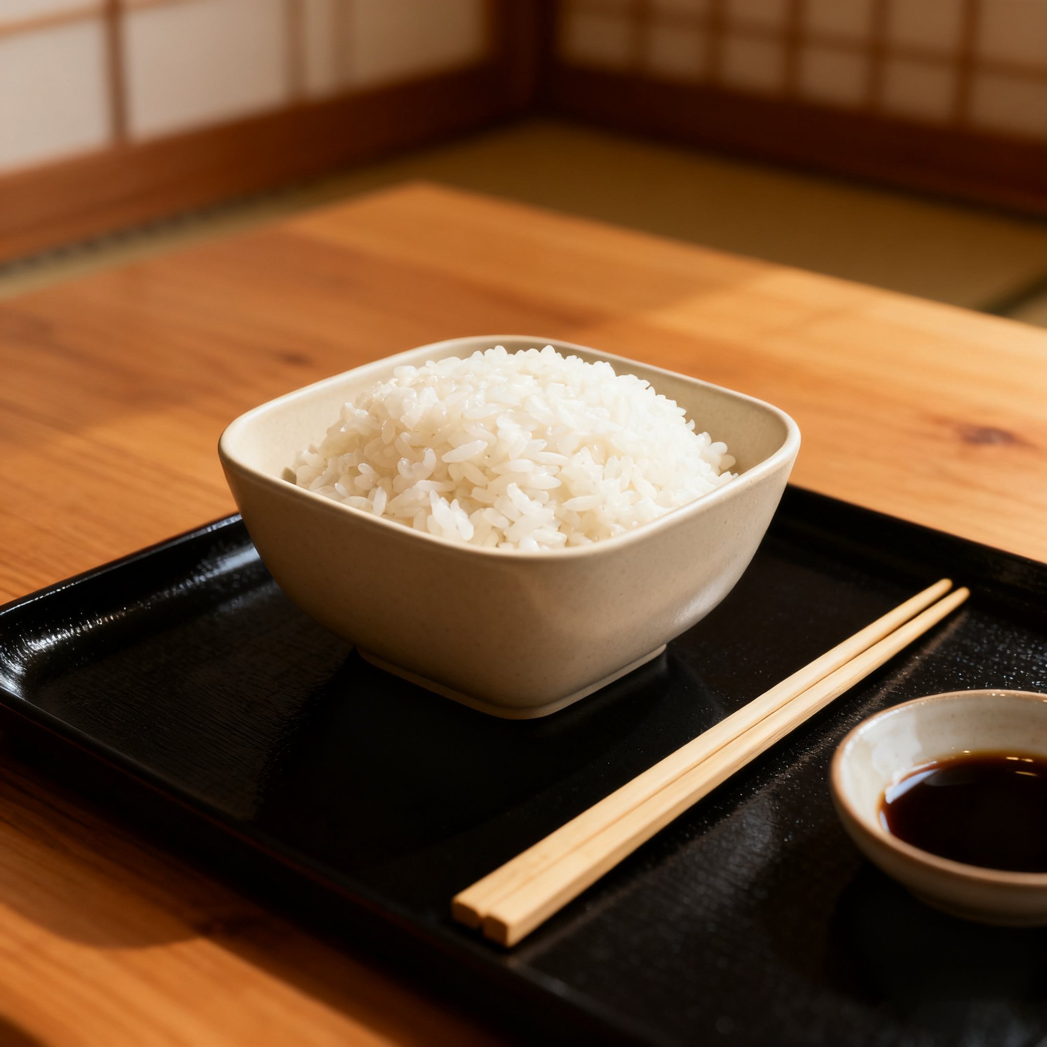 Hellkhakifarbene quadratische Servierschüssel(3 Stück)