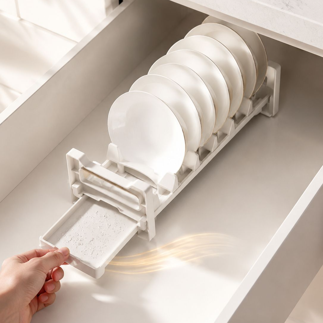 Kitchen drawer divider cabinet dish storage rack bowl and chopsticks plate storage box cutlery dish 